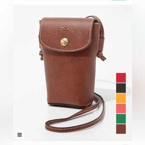 LONGCHAMP Epure Phone case with leather lace smartphone case